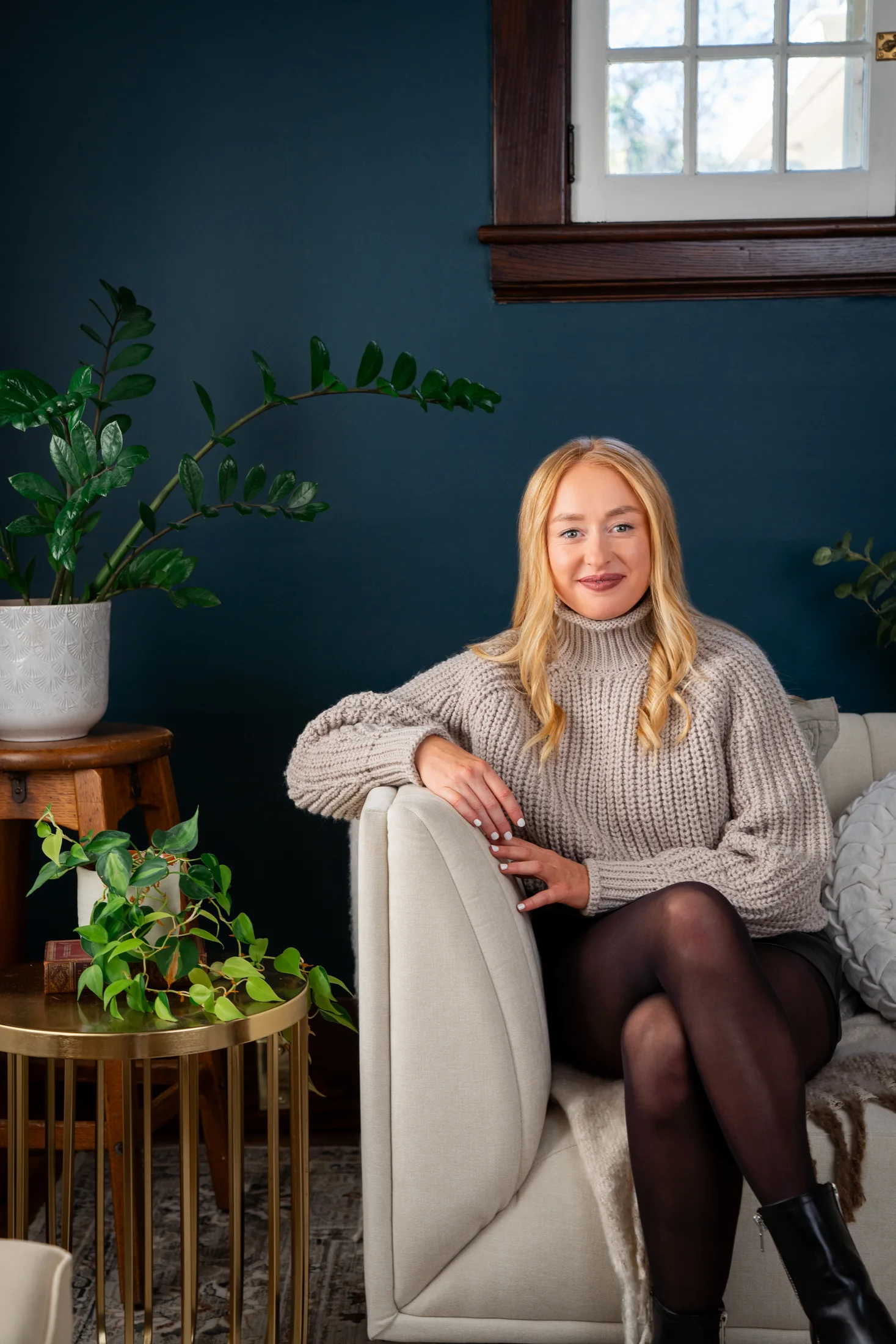 our skin-focused nutritionist in her office