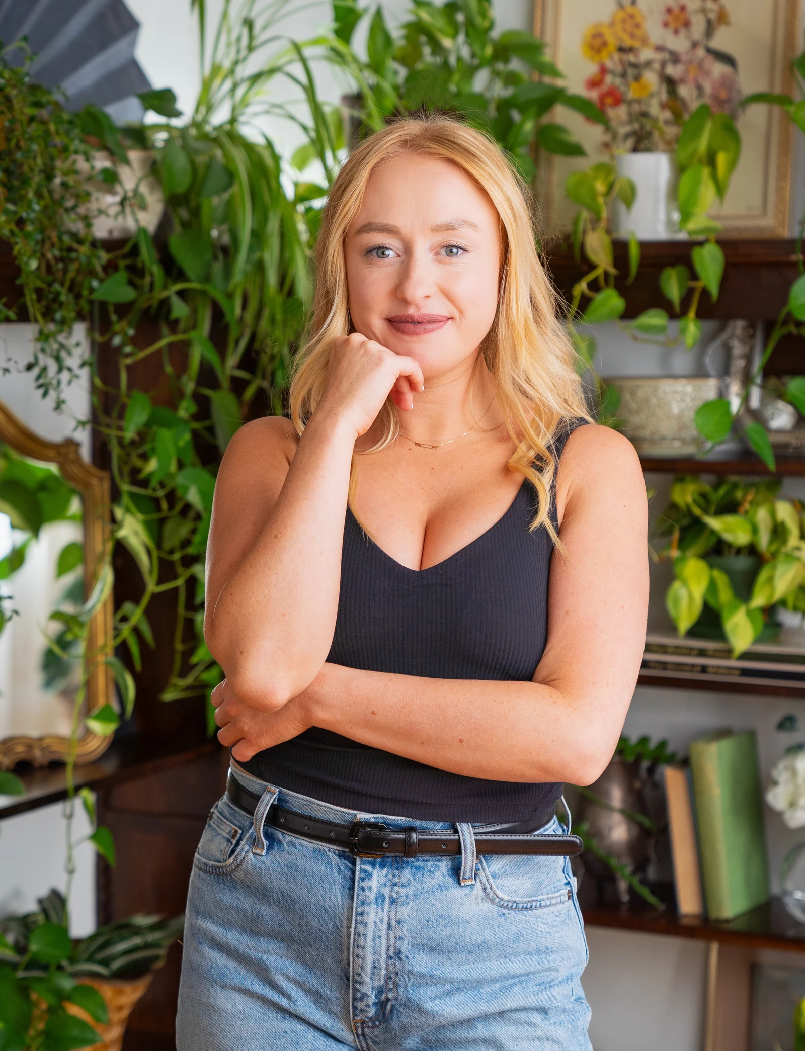 our skin-focused nutritionist posing